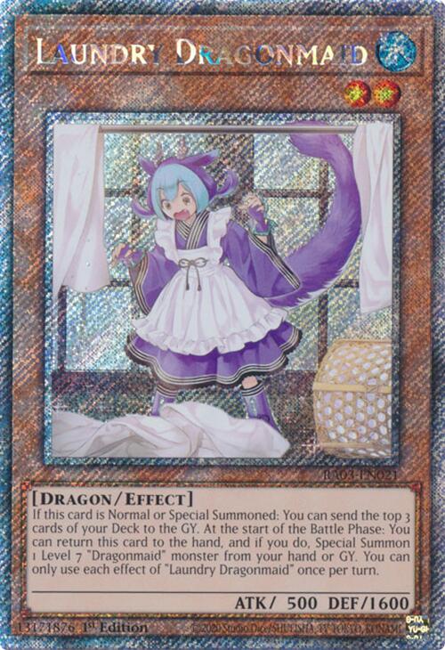 Laundry Dragonmaid (Platinum Secret Rare) [RA03-EN021] Platinum Secret Rare | Pegasus Games WI