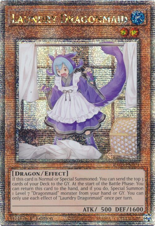 Laundry Dragonmaid (Quarter Century Secret Rare) [RA03-EN021] Quarter Century Secret Rare | Pegasus Games WI