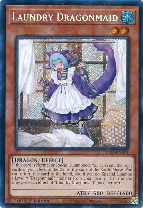 Laundry Dragonmaid (Secret Rare) [RA03-EN021] Secret Rare | Pegasus Games WI