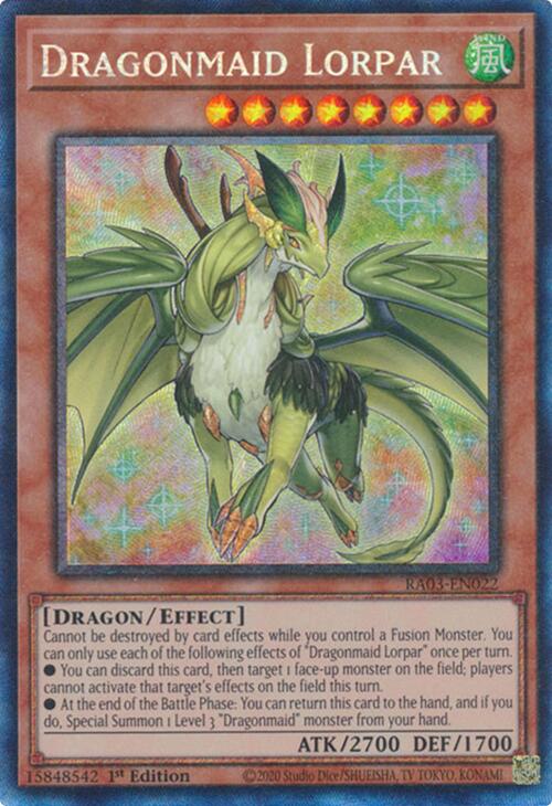 Dragonmaid Lorpar (CR) [RA03-EN022] Prismatic Collector's Rare | Pegasus Games WI