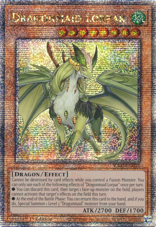 Dragonmaid Lorpar (Quarter Century Secret Rare) [RA03-EN022] Quarter Century Secret Rare | Pegasus Games WI
