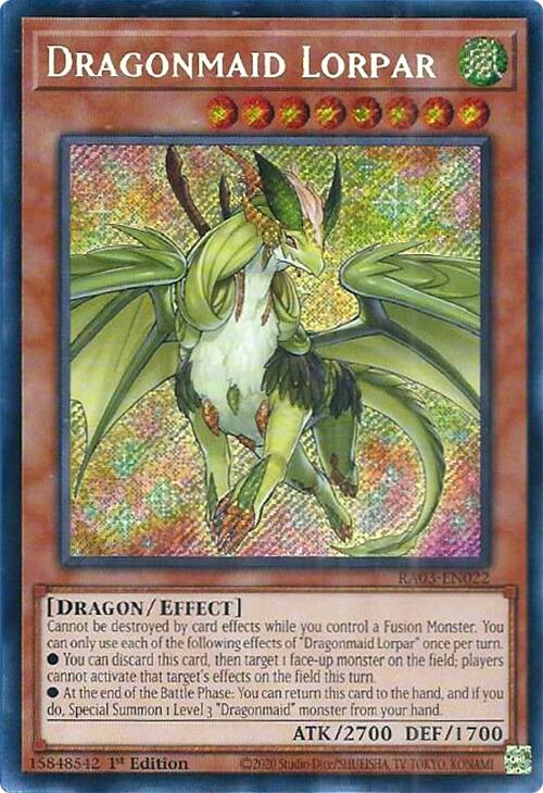 Dragonmaid Lorpar (Secret Rare) [RA03-EN022] Secret Rare | Pegasus Games WI