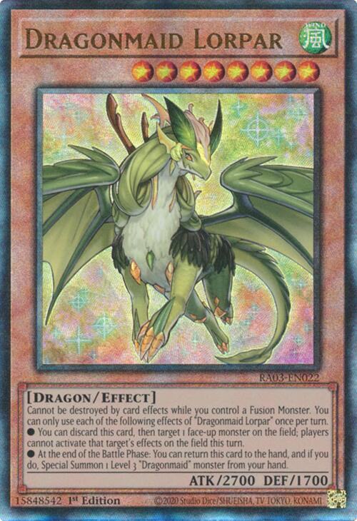 Dragonmaid Lorpar (UTR) [RA03-EN022] Prismatic Ultimate Rare | Pegasus Games WI