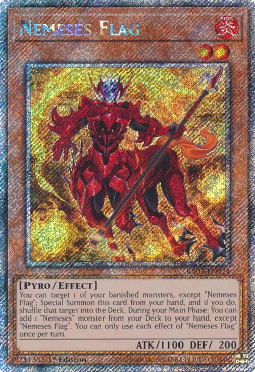 Nemeses Flag (Platinum Secret Rare) [RA03-EN024] Platinum Secret Rare | Pegasus Games WI