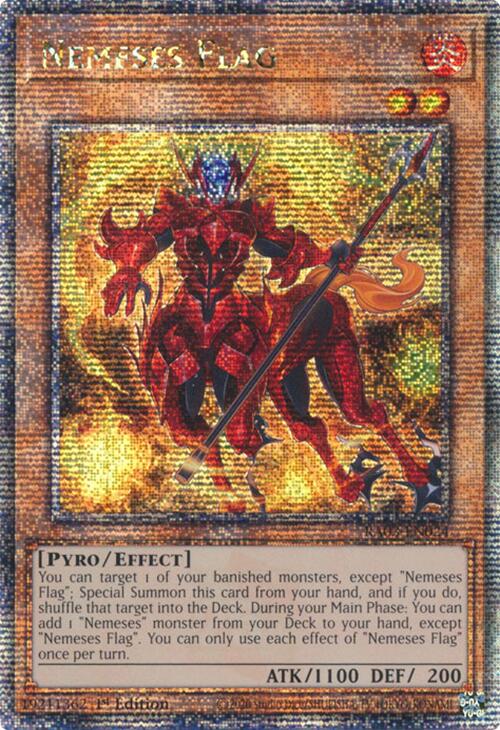 Nemeses Flag (Quarter Century Secret Rare) [RA03-EN024] Quarter Century Secret Rare | Pegasus Games WI