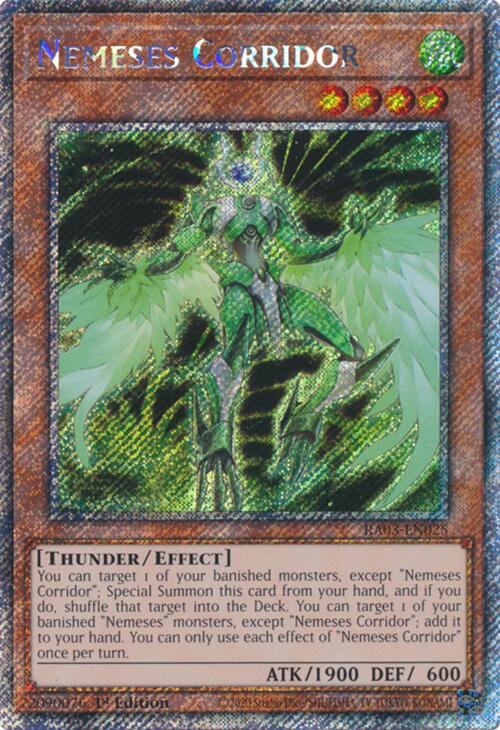 Nemeses Corridor (Platinum Secret Rare) [RA03-EN025] Platinum Secret Rare | Pegasus Games WI