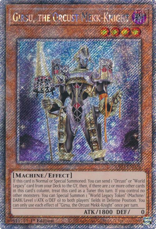 Girsu, the Orcust Mekk-Knight (Platinum Secret Rare) [RA03-EN026] Platinum Secret Rare | Pegasus Games WI