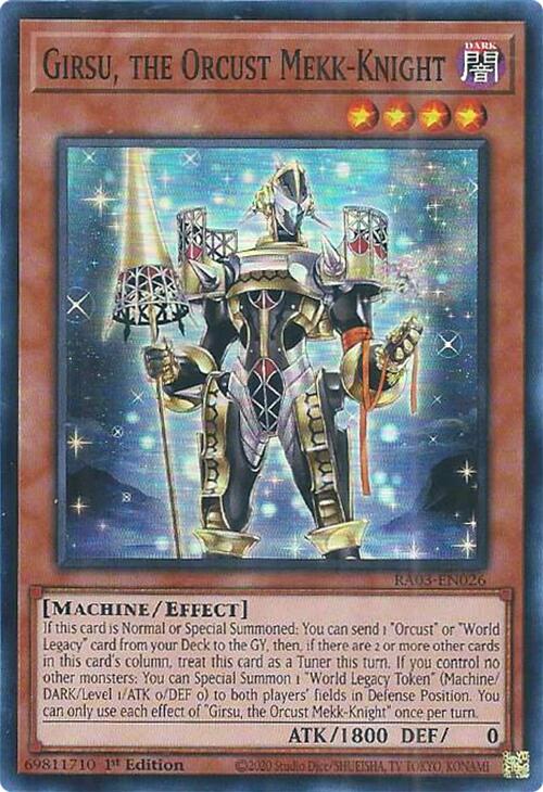 Girsu, the Orcust Mekk-Knight [RA03-EN026] Super Rare | Pegasus Games WI