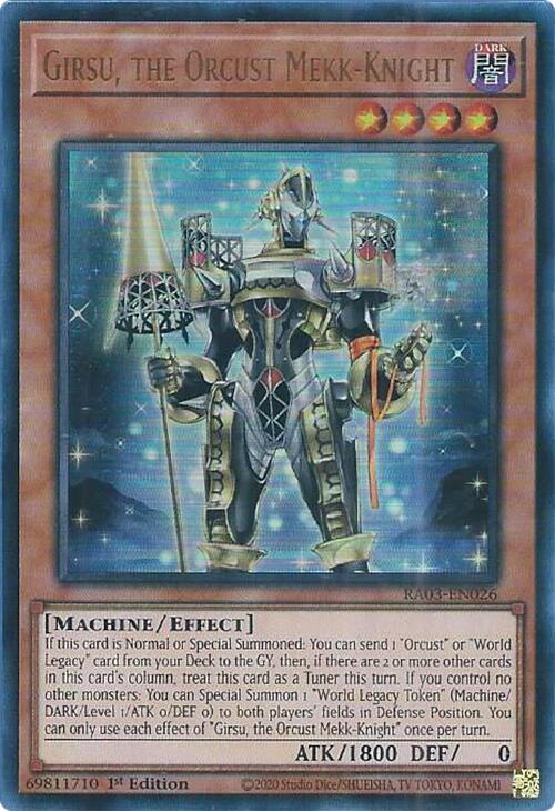 Girsu, the Orcust Mekk-Knight (UR) [RA03-EN026] Ultra Rare | Pegasus Games WI