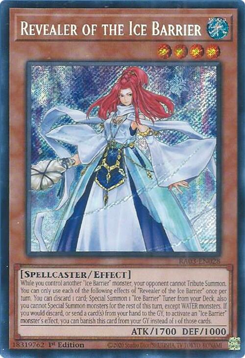 Revealer of the Ice Barrier (Secret Rare) [RA03-EN028] Secret Rare | Pegasus Games WI