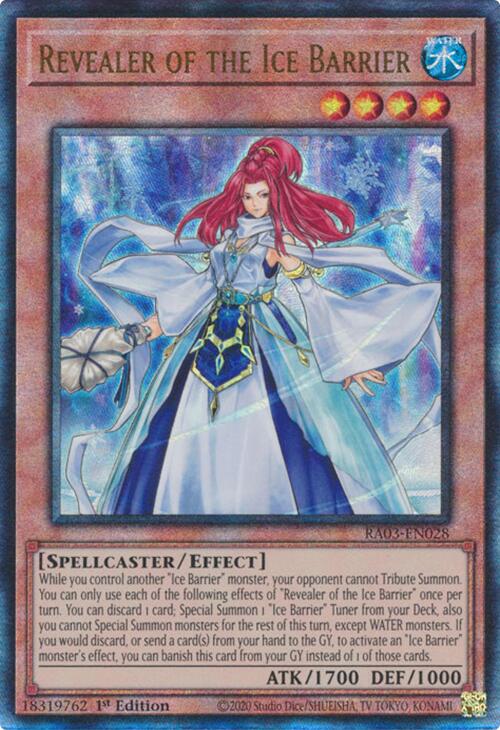 Revealer of the Ice Barrier (UTR) [RA03-EN028] Prismatic Ultimate Rare | Pegasus Games WI