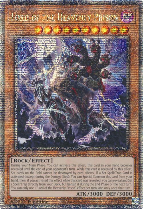 Lord of the Heavenly Prison (Quarter Century Secret Rare) [RA03-EN029] Quarter Century Secret Rare | Pegasus Games WI