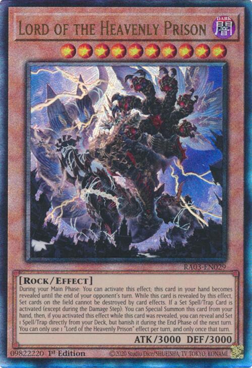 Lord of the Heavenly Prison (UTR) [RA03-EN029] Prismatic Ultimate Rare | Pegasus Games WI