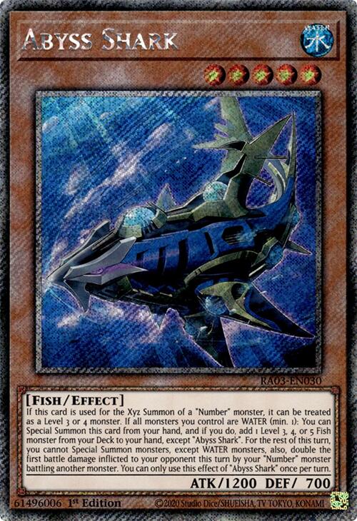 Abyss Shark (Platinum Secret Rare) [RA03-EN030] Platinum Secret Rare | Pegasus Games WI