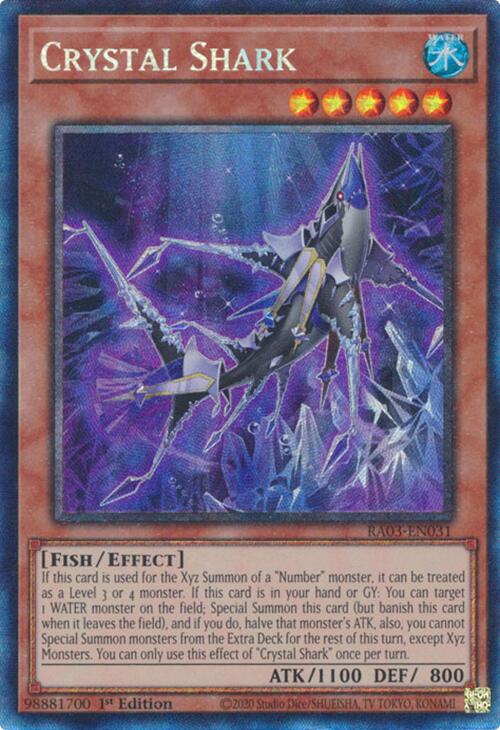 Crystal Shark (CR) [RA03-EN031] Prismatic Collector's Rare | Pegasus Games WI