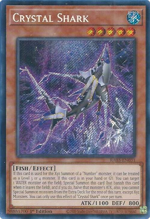 Crystal Shark (Secret Rare) [RA03-EN031] Secret Rare | Pegasus Games WI