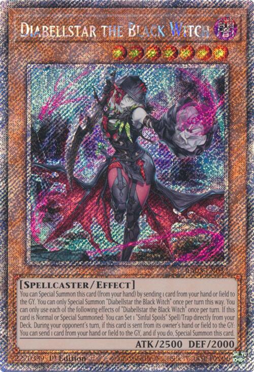 Diabellstar the Black Witch (Platinum Secret Rare) [RA03-EN032] Platinum Secret Rare | Pegasus Games WI