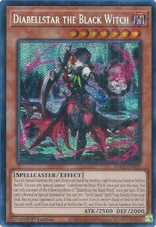 Diabellstar the Black Witch (Secret Rare) [RA03-EN032] Secret Rare | Pegasus Games WI