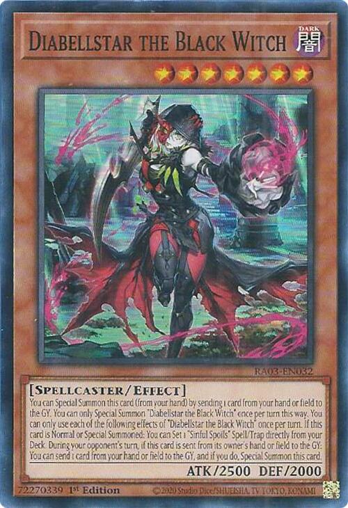Diabellstar the Black Witch [RA03-EN032] Super Rare | Pegasus Games WI