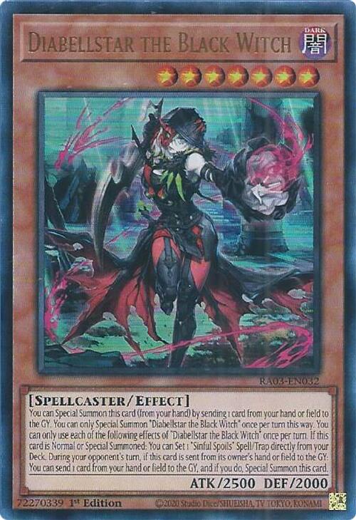 Diabellstar the Black Witch (UR) [RA03-EN032] Ultra Rare | Pegasus Games WI