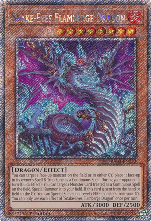 Snake-Eyes Flamberge Dragon (Platinum Secret Rare) [RA03-EN033] Platinum Secret Rare | Pegasus Games WI