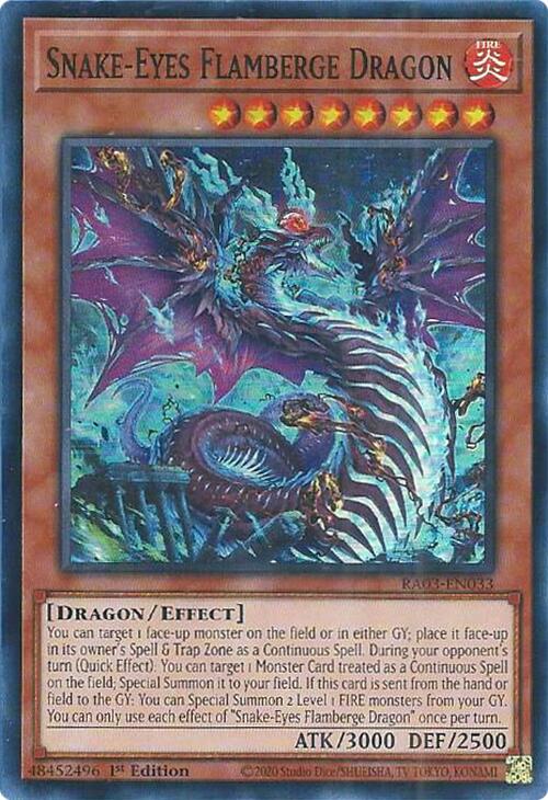 Snake-Eyes Flamberge Dragon [RA03-EN033] Super Rare | Pegasus Games WI