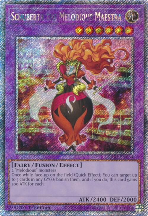 Schuberta the Melodious Maestra (Platinum Secret Rare) [RA03-EN034] Platinum Secret Rare | Pegasus Games WI