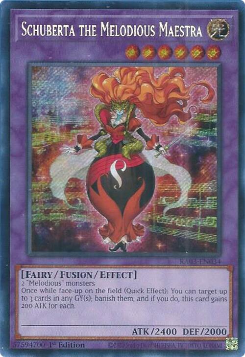Schuberta the Melodious Maestra (Secret Rare) [RA03-EN034] Secret Rare | Pegasus Games WI