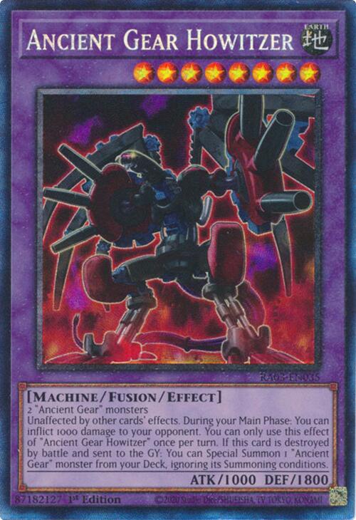 Ancient Gear Howitzer (CR) [RA03-EN035] Prismatic Collector's Rare | Pegasus Games WI