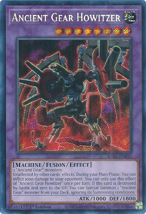 Ancient Gear Howitzer (Secret Rare) [RA03-EN035] Secret Rare | Pegasus Games WI