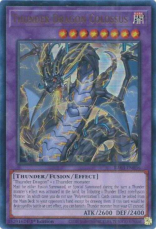 Thunder Dragon Colossus (UR) [RA03-EN036] Ultra Rare | Pegasus Games WI