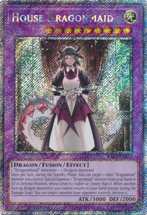 House Dragonmaid (Platinum Secret Rare) [RA03-EN037] Platinum Secret Rare | Pegasus Games WI