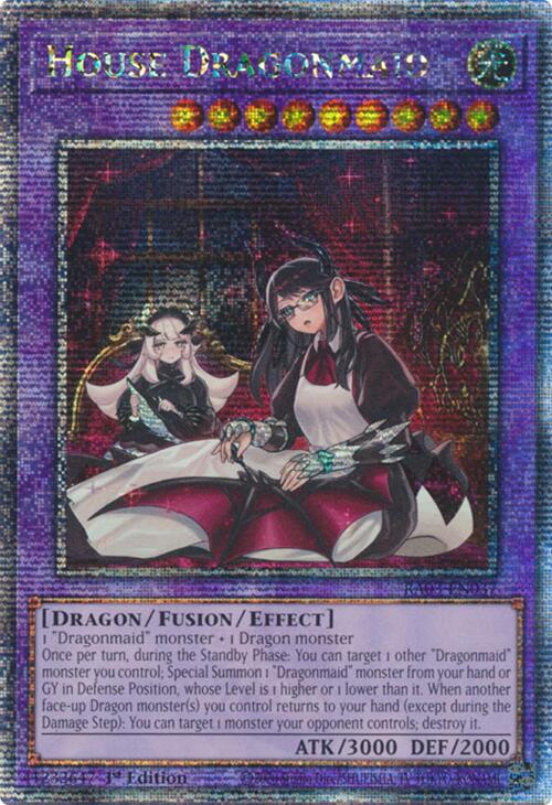 House Dragonmaid (Alternate Art) (Quarter Century Secret Rare) [RA03-EN037] Quarter Century Secret Rare | Pegasus Games WI