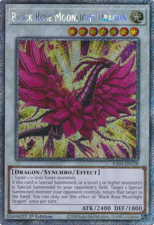 Black Rose Moonlight Dragon (Platinum Secret Rare) [RA03-EN038] Platinum Secret Rare | Pegasus Games WI