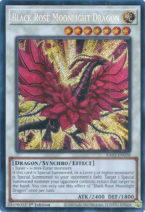 Black Rose Moonlight Dragon (Secret Rare) [RA03-EN038] Secret Rare | Pegasus Games WI