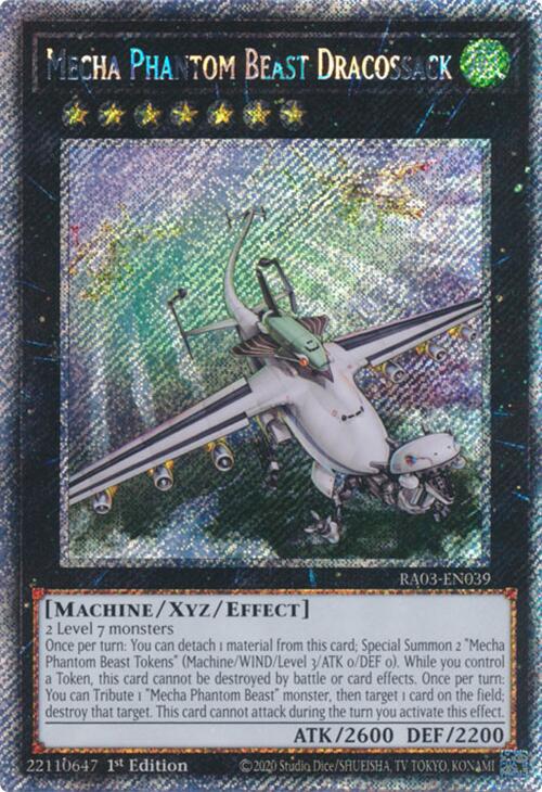 Mecha Phantom Beast Dracossack (Platinum Secret Rare) [RA03-EN039] Platinum Secret Rare | Pegasus Games WI
