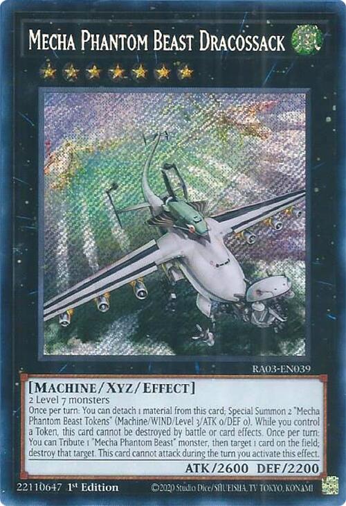 Mecha Phantom Beast Dracossack (Secret Rare) [RA03-EN039] Secret Rare | Pegasus Games WI