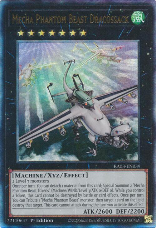Mecha Phantom Beast Dracossack (UTR) [RA03-EN039] Prismatic Ultimate Rare | Pegasus Games WI