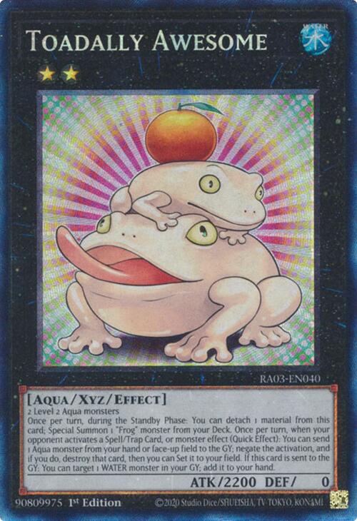 Toadally Awesome (CR) [RA03-EN040] Prismatic Collector's Rare | Pegasus Games WI