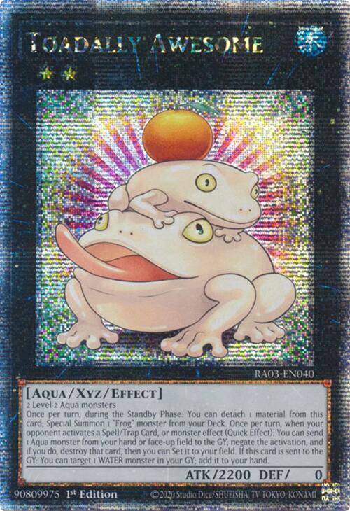 Toadally Awesome (Quarter Century Secret Rare) [RA03-EN040] Quarter Century Secret Rare | Pegasus Games WI