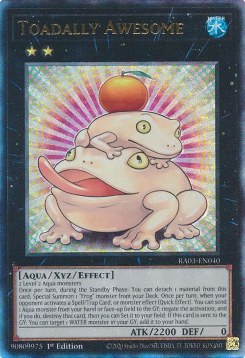 Toadally Awesome (UTR) [RA03-EN040] Prismatic Ultimate Rare | Pegasus Games WI