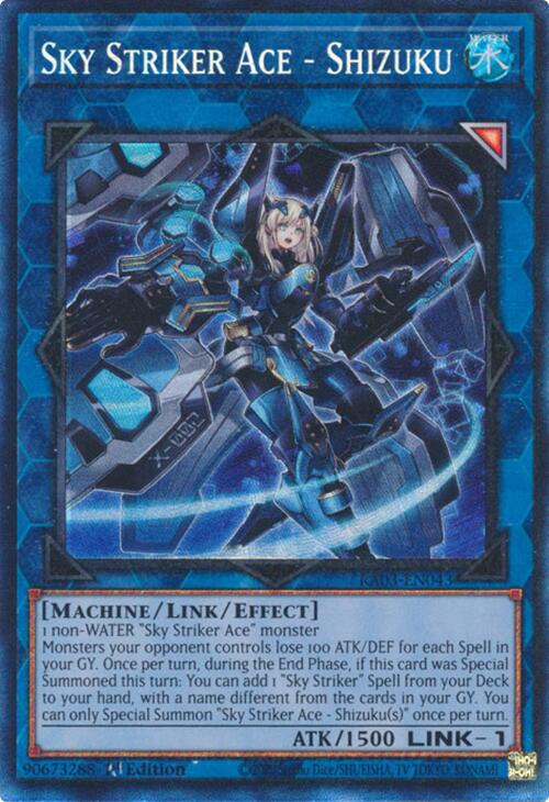 Sky Striker Ace - Shizuku (CR) [RA03-EN043] Prismatic Collector's Rare | Pegasus Games WI