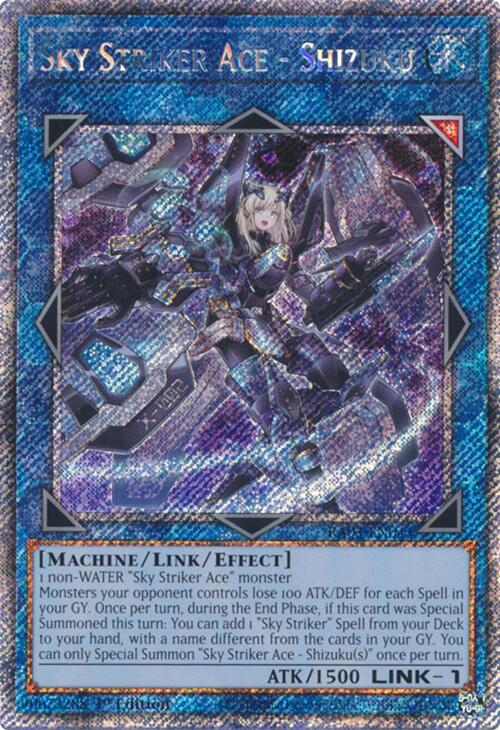 Sky Striker Ace - Shizuku (Platinum Secret Rare) [RA03-EN043] Platinum Secret Rare | Pegasus Games WI