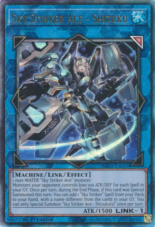 Sky Striker Ace - Shizuku (UTR) [RA03-EN043] Prismatic Ultimate Rare | Pegasus Games WI