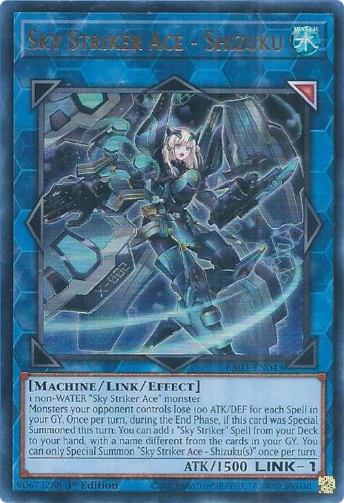 Sky Striker Ace - Shizuku (UR) [RA03-EN043] Ultra Rare | Pegasus Games WI