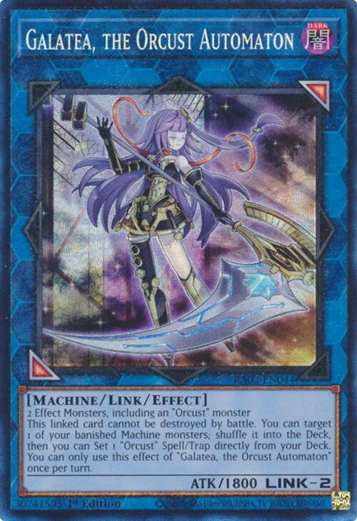 Galatea, the Orcust Automaton (CR) [RA03-EN044] Prismatic Collector's Rare | Pegasus Games WI