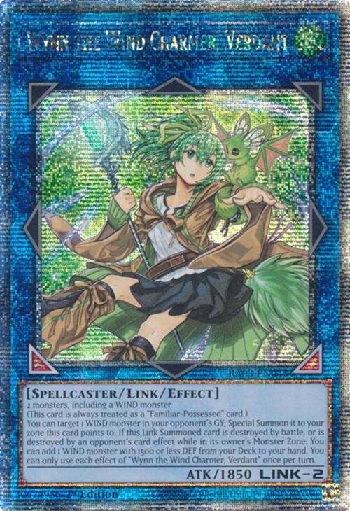 Wynn the Wind Charmer, Verdant (Quarter Century Secret Rare) [RA03-EN045] Quarter Century Secret Rare | Pegasus Games WI