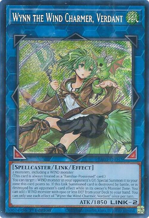 Wynn the Wind Charmer, Verdant (Secret Rare) [RA03-EN045] Secret Rare | Pegasus Games WI