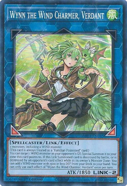 Wynn the Wind Charmer, Verdant [RA03-EN045] Super Rare | Pegasus Games WI