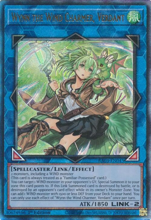 Wynn the Wind Charmer, Verdant (UTR) [RA03-EN045] Prismatic Ultimate Rare | Pegasus Games WI